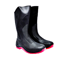 =Sepatu Boot 41 Hitam Merah