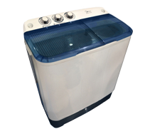 =MIDEA MTA77-P1302S Twin Tub Biru Mesin Cuci 