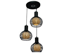 =ERA SINAR Lampu Gantung 2123-3 BK